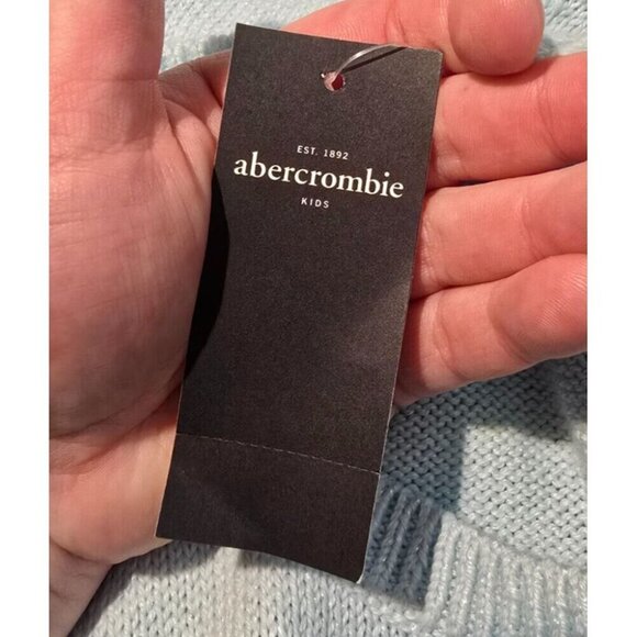 Abercrombie Kids Sweater Dress 13/14 Metallic Blue long Sleeve Pullover Casual - Picture 4 of 15
